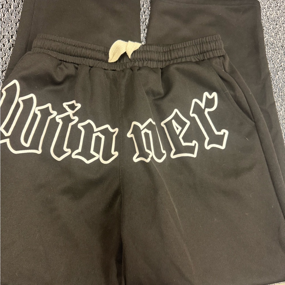 Black 'Winner' Sweatpants